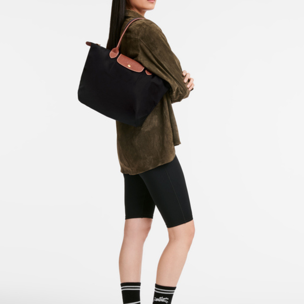 Longchamp Le Pliage Tote Bag – Classic Foldable Nylon Shoulder Bag for Women